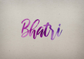 Bhatri Watercolor Name DP