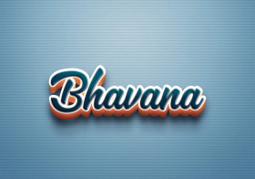 Cursive Name DP: Bhavana
