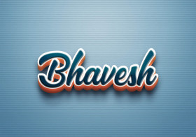Cursive Name DP: Bhavesh