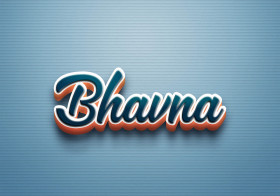 Cursive Name DP: Bhavna