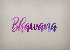 Bhawana Watercolor Name DP