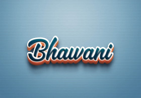 Cursive Name DP: Bhawani