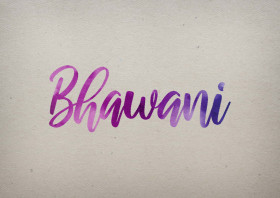Bhawani Watercolor Name DP