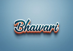 Cursive Name DP: Bhawari