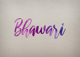 Bhawari Watercolor Name DP