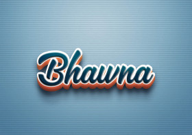 Cursive Name DP: Bhawna