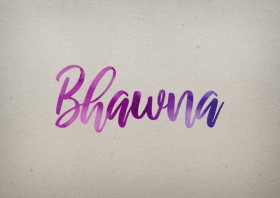 Bhawna Watercolor Name DP