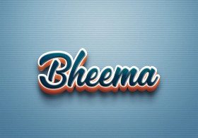 Cursive Name DP: Bheema