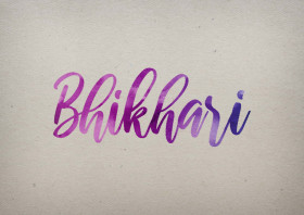 Bhikhari Watercolor Name DP