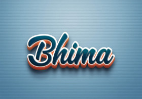 Cursive Name DP: Bhima