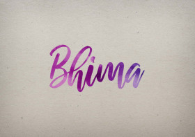 Bhima Watercolor Name DP