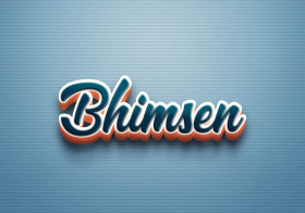 Cursive Name DP: Bhimsen