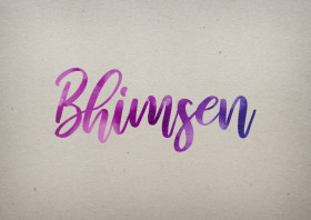 Bhimsen Watercolor Name DP
