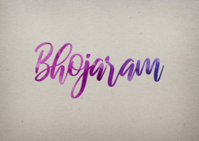 Bhojaram Watercolor Name DP
