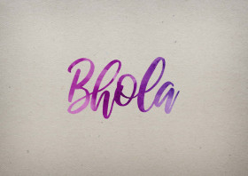 Bhola Watercolor Name DP