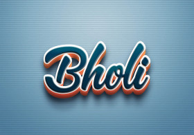 Cursive Name DP: Bholi