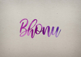 Bhonu Watercolor Name DP