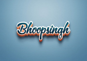 Cursive Name DP: Bhoopsingh