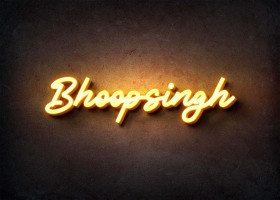Glow Name Profile Picture for Bhoopsingh