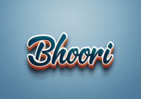 Cursive Name DP: Bhoori