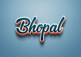 Cursive Name DP: Bhopal