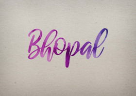 Bhopal Watercolor Name DP