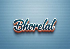 Cursive Name DP: Bhorelal