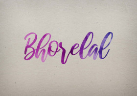 Bhorelal Watercolor Name DP