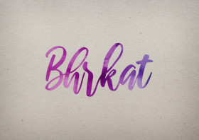 Bhrkat Watercolor Name DP