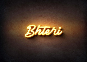 Glow Name Profile Picture for Bhteri