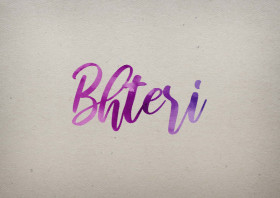 Bhteri Watercolor Name DP
