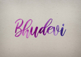 Bhudevi Watercolor Name DP