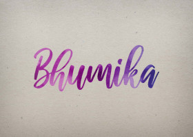 Bhumika Watercolor Name DP