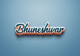 Cursive Name DP: Bhuneshwar