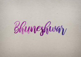 Bhuneshwar Watercolor Name DP