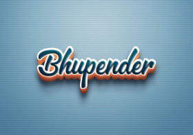 Cursive Name DP: Bhupender