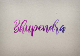 Bhupendra Watercolor Name DP