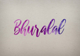 Bhuralal Watercolor Name DP