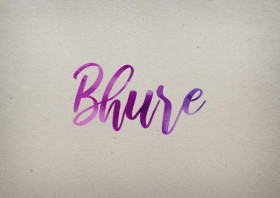 Bhure Watercolor Name DP