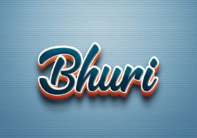 Cursive Name DP: Bhuri