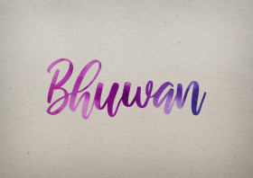 Bhuwan Watercolor Name DP