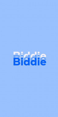 Name DP: Biddie