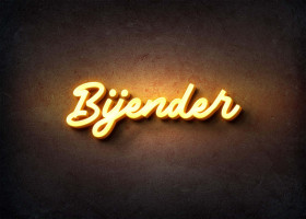 Glow Name Profile Picture for Bijender