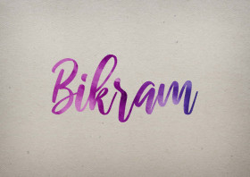 Bikram Watercolor Name DP