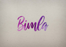 Bimla Watercolor Name DP