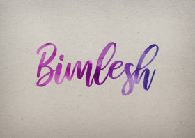 Bimlesh Watercolor Name DP