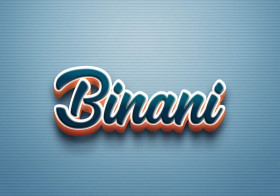 Cursive Name DP: Binani