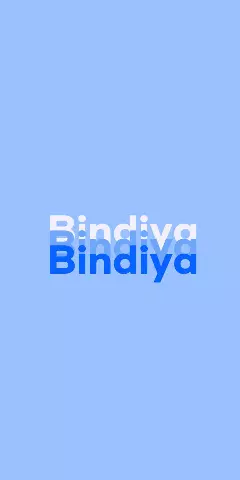 Name DP: Bindiya