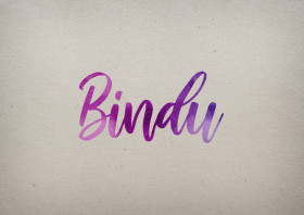Bindu Watercolor Name DP