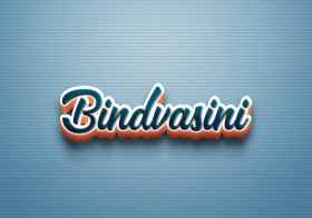 Cursive Name DP: Bindvasini
